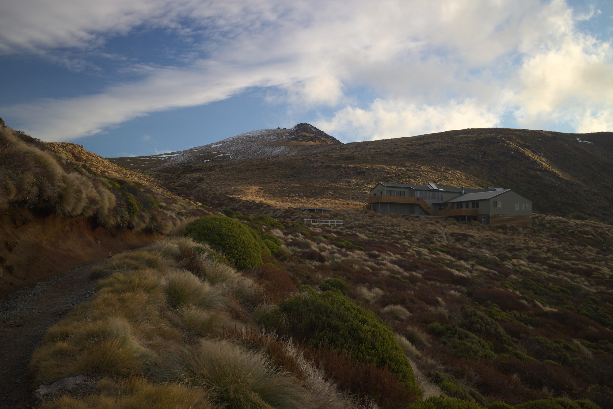 Luxmore Hut on the Kepler track in Fiordland National Park