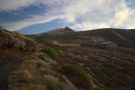 Luxmore Hut on the Kepler track in Fiordland National Park